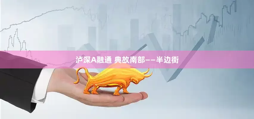 泸深A融通 典故南部——半边街